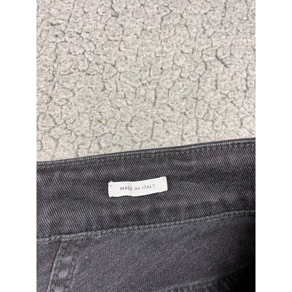 Closed Baker 1920 Slim Jeans Womens 29 Black Raw Hem Candiani Denim Made Italy - Picture 6 of 12